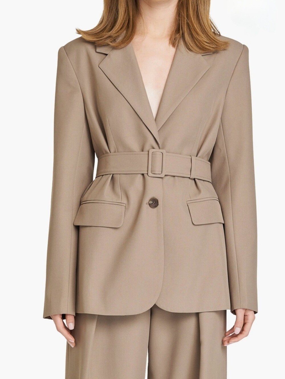 418. NWOT - WAYF Maddox Belted Blazer